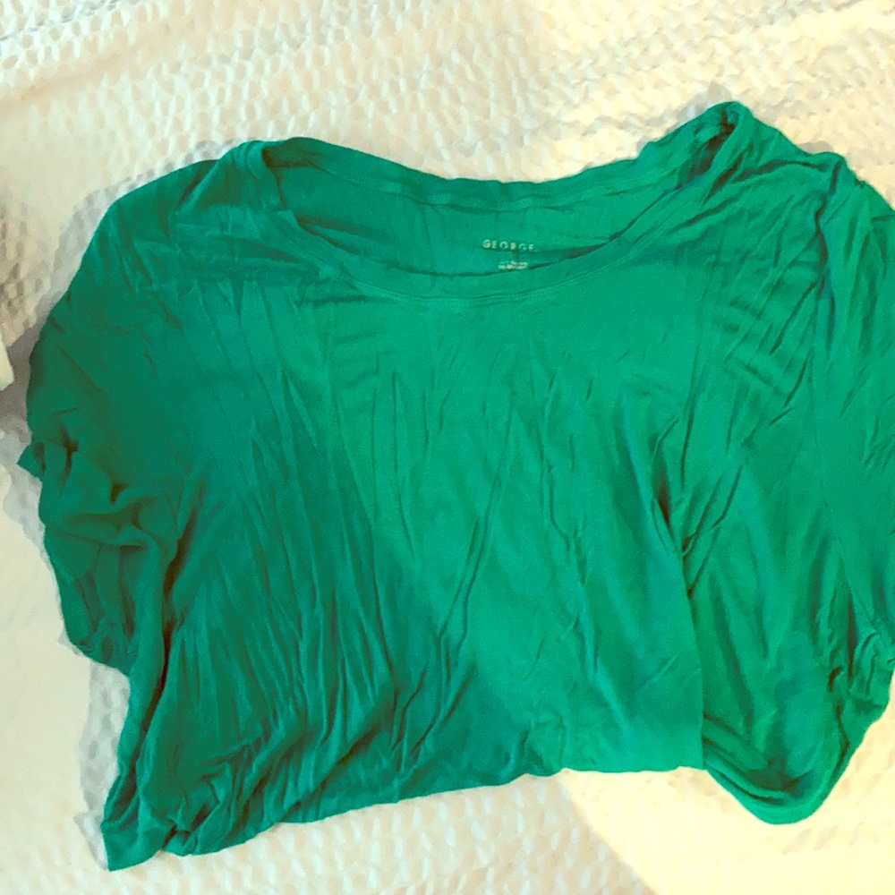 Beautiful green off the shoulder top